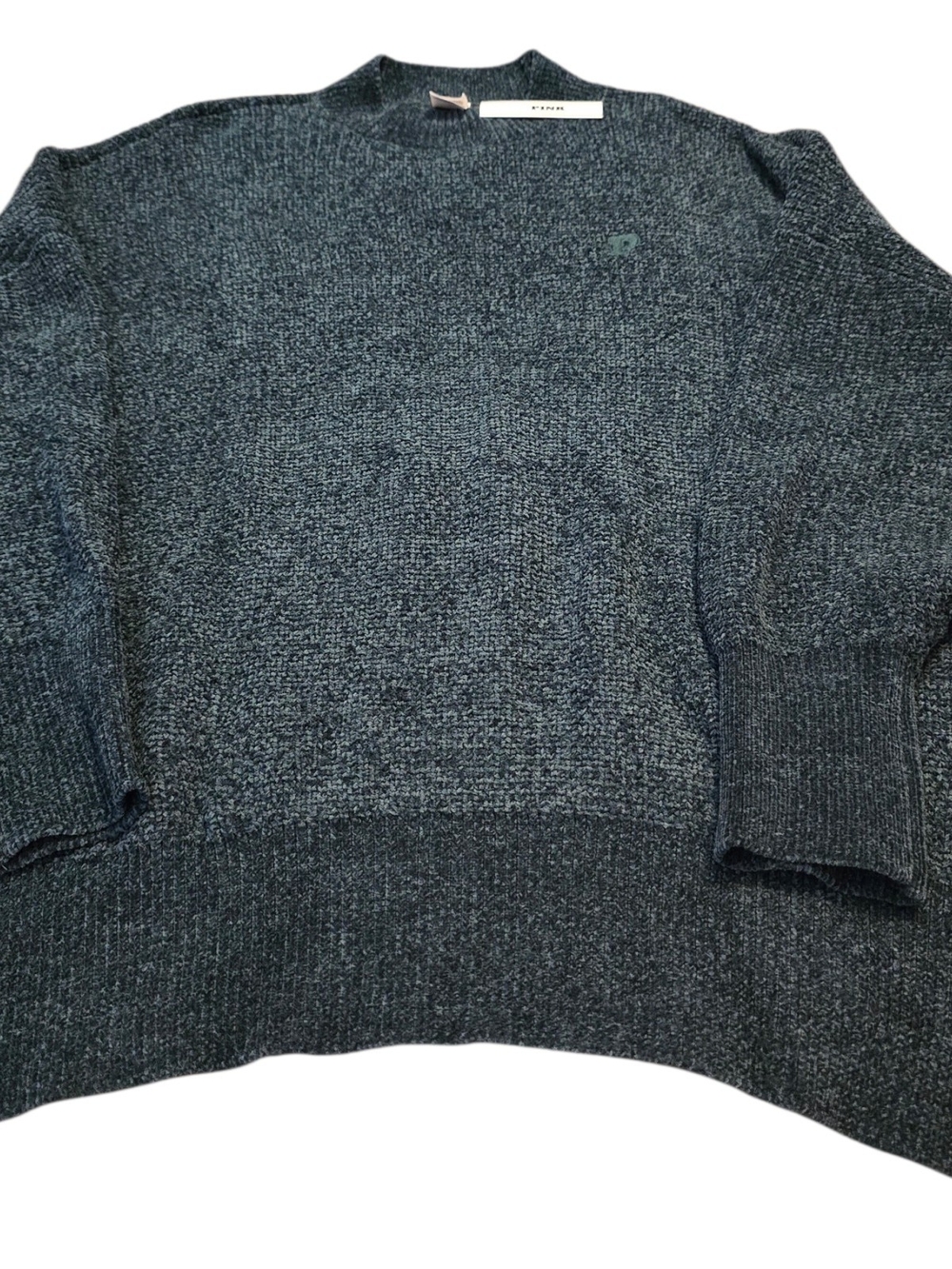 PINK Victoria's Secret Women's Crewneck Sweater - Dark Teal Heather